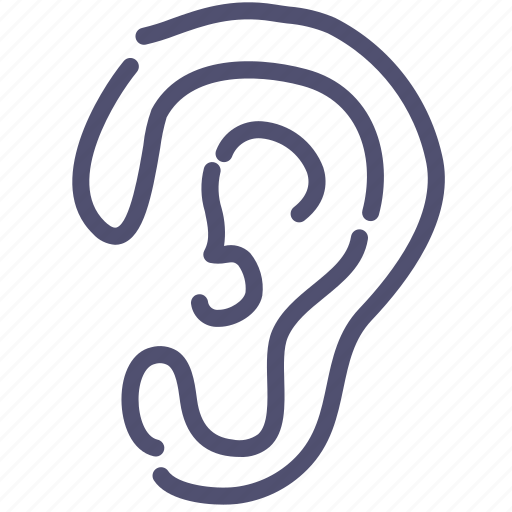 Ear, anatomy, hear, listen icon - Download on Iconfinder