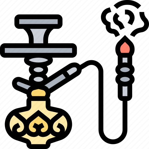 Hookah, smoke, aroma, addiction, relaxation icon - Download on Iconfinder