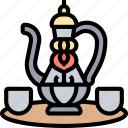 teapot, coffee, kettle, arabic, traditional