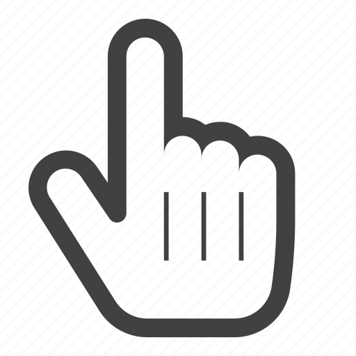Finger, forefinger, hand, index, pointer icon - Download on Iconfinder
