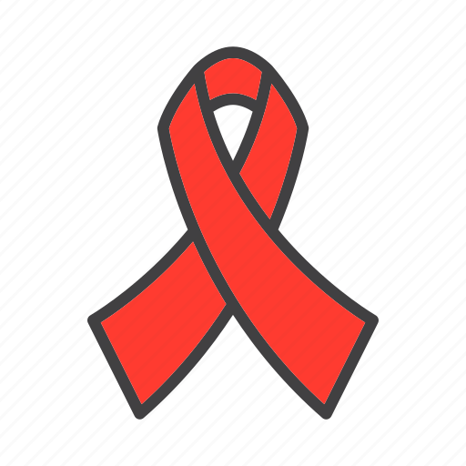 Aids, hiv, red, ribbon icon - Download on Iconfinder