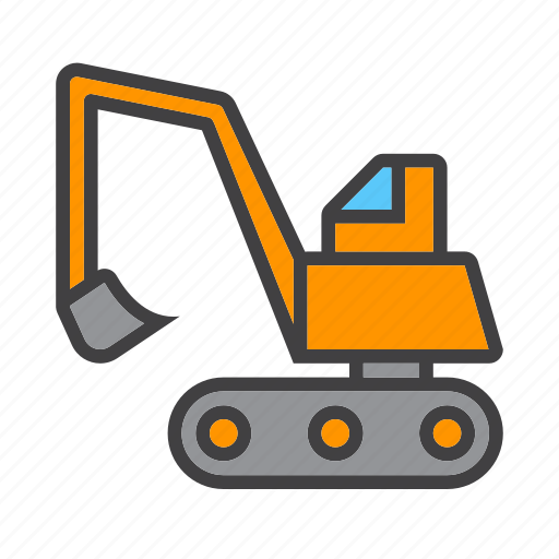 Crawler, digger, excavator, heavy icon - Download on Iconfinder