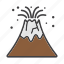 eruption, explosion, mountain, volcano 