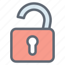 unlock, secure, key, protection