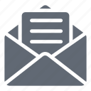 open, email, folder, envelope, message