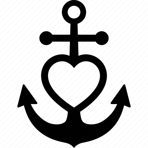 Anchor, anchored, cross, devotion, heart, love, passion icon - Download on Iconfinder