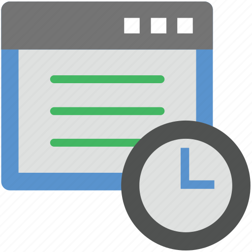 Clock, online time, online time frame, screen time, timer icon - Download on Iconfinder