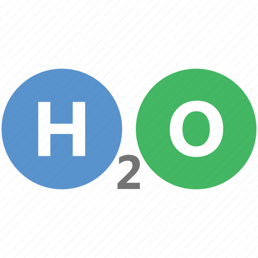 Chemistry, h2o formula, hydrogen, liquid, oxygen icon - Download on Iconfinder