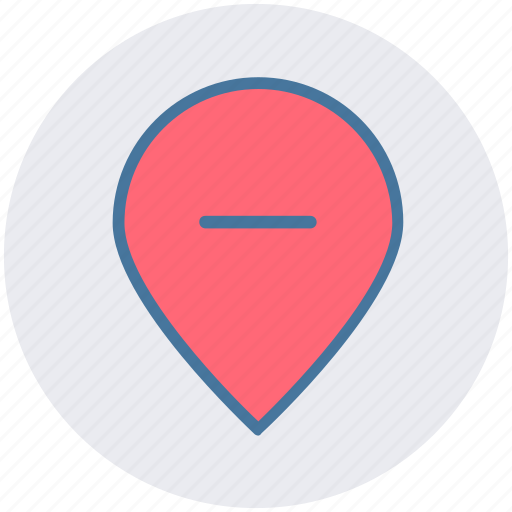 Location, map, minus, pin, world location icon - Download on Iconfinder