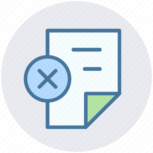 Cross, delete, page, paper, reading, sheet icon - Download on Iconfinder