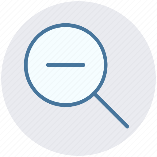 Find, magnifier, magnifier glass, minus, out, zoom icon - Download on Iconfinder