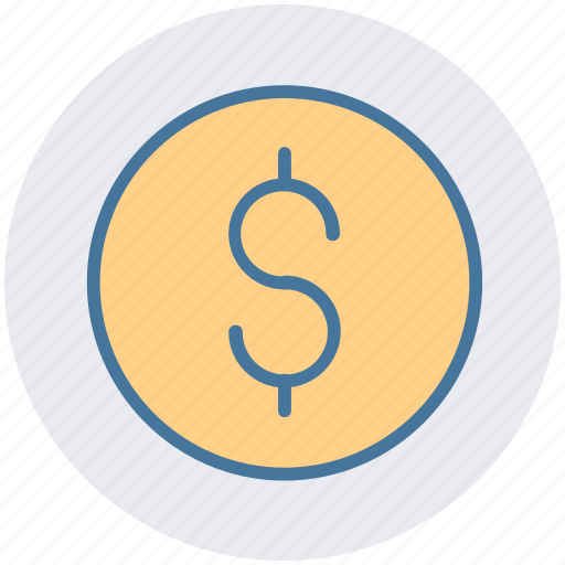 Coin, currency, dollar, dollar coin, money icon - Download on Iconfinder