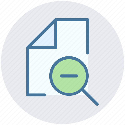 Doc, file, minus, page, paper, sheet icon - Download on Iconfinder