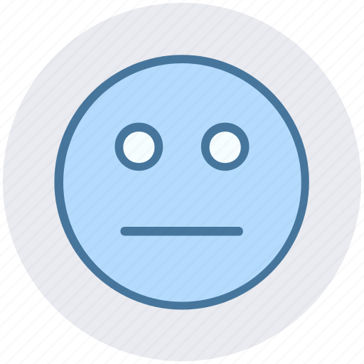 Emoji, emotion, face, neutral, smiley face icon - Download on Iconfinder