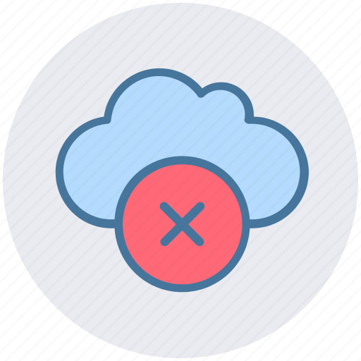 Cloud, data, delete, reject, storage icon - Download on Iconfinder