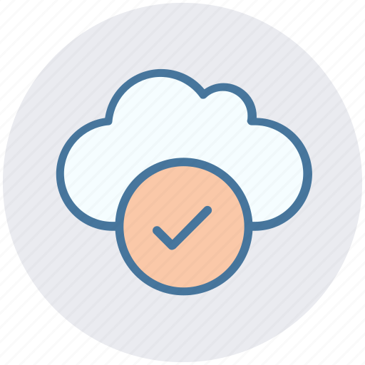 Accept, cloud, data, good, storage icon - Download on Iconfinder