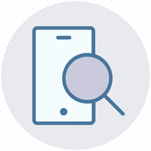 Cell phone zoom, magnifier, mobile, search, searching, smartphone icon - Download on Iconfinder