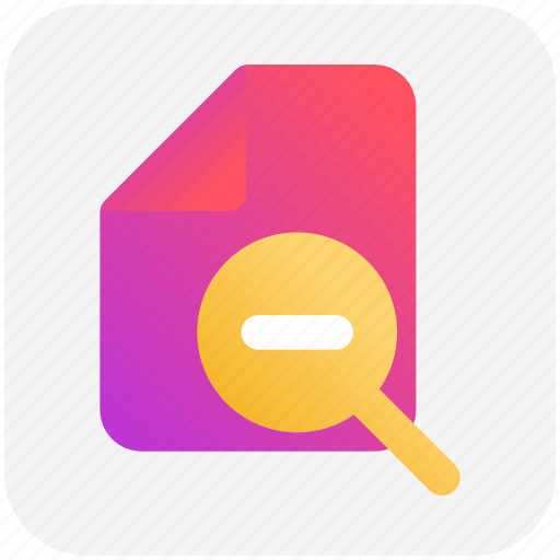 Doc, file, minus, page, paper, sheet icon - Download on Iconfinder