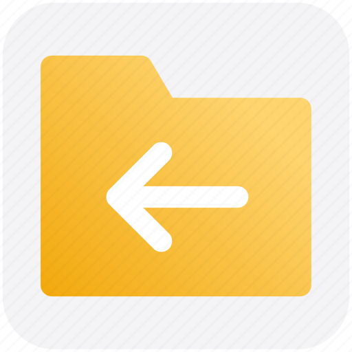 Archive, computer folder, file folder, folder, left, saving folder icon - Download on Iconfinder