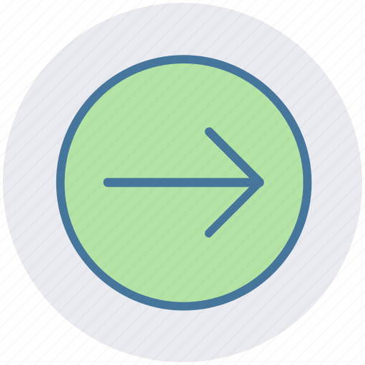 Arrow, circle, forward, material, right icon - Download on Iconfinder