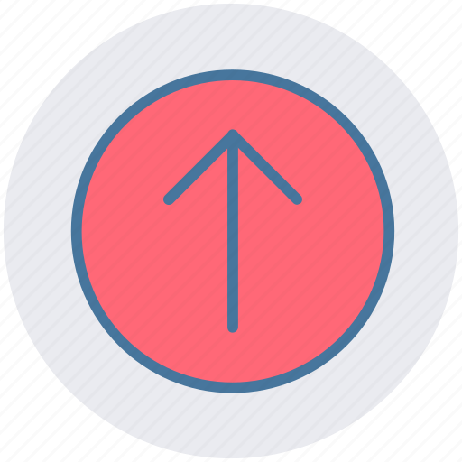 Arrow, circle, forward, material, up icon - Download on Iconfinder