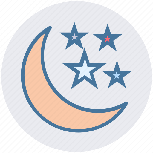 Moon, moon and stars, night, sleep, stars icon - Download on Iconfinder