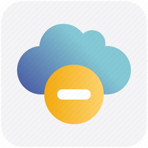 Cloud, data, minus, minus sign, remove, storage icon - Download on Iconfinder
