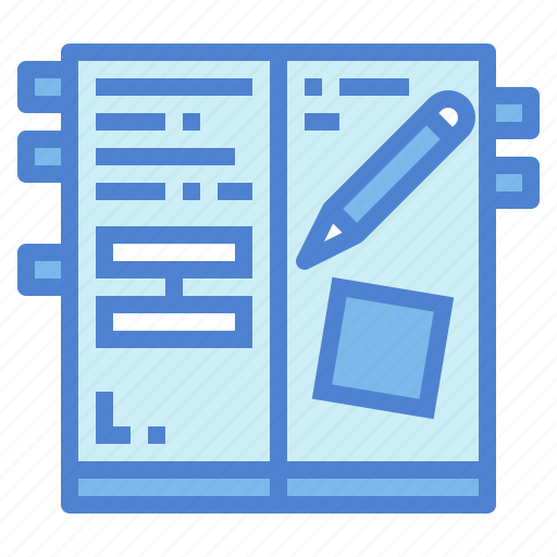 Book, education, homework, pencil icon - Download on Iconfinder