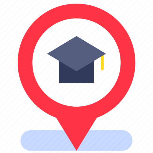 Location, map, pin, school, student, university icon - Download on Iconfinder