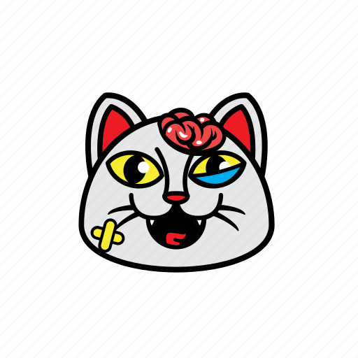 Avatar, cat, brain, face, smile icon - Download on Iconfinder
