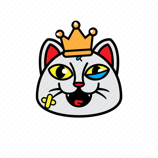 Avatar, cat, face, king, smile icon - Download on Iconfinder