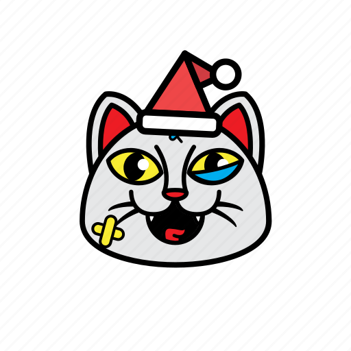 Avatars, cat, face, smile, xmas icon - Download on Iconfinder