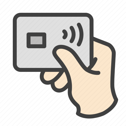 Cashless, card, contactless, hand, payment icon - Download on Iconfinder