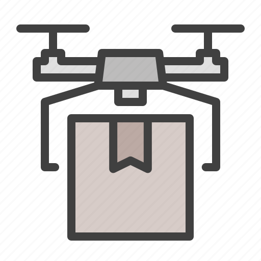 Drone, delivery, parcel, shipping, logistics icon - Download on Iconfinder