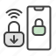 lock, wireless, mobile app, security, block phone 