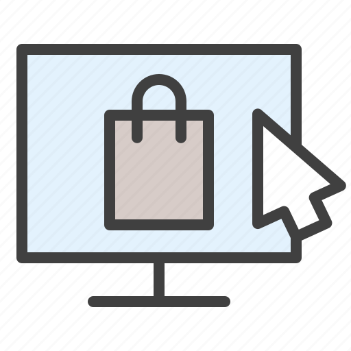 Monitor, online shopping, ecommerce, market, internet store icon - Download on Iconfinder