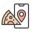 pizza, food delivery, fast food, location, untact 