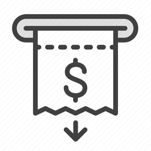 Receipt, invoice, bill, payment document, atm ticket icon - Download on Iconfinder