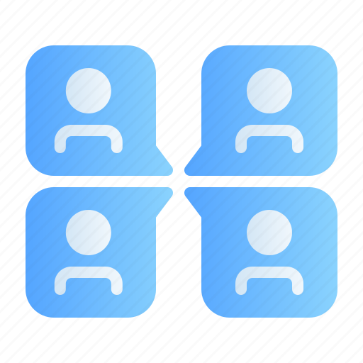 Meeting, discussion, brainstorming, online, virtual icon - Download on Iconfinder