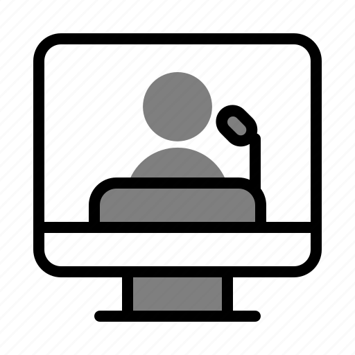 Conferrence, online, virtual, group, people icon - Download on Iconfinder