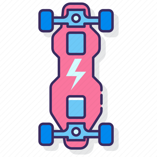 Electric, energy, power, skateboard icon - Download on Iconfinder