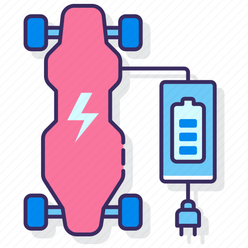Charger, electric, power, skateboard icon - Download on Iconfinder