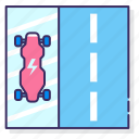 electric, lane, skateboard