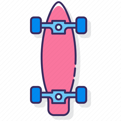 Longboard, skate, skateboard, skating icon - Download on Iconfinder