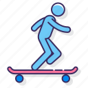 longboarding, skate, skateboard, skating