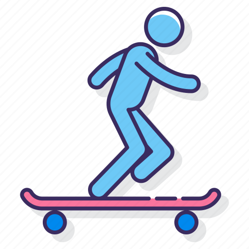 Longboarding, skate, skateboard, skating icon - Download on Iconfinder