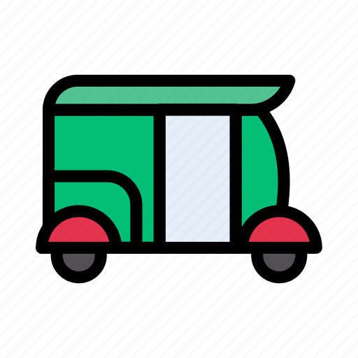 Rickshaw, transport, travel, urban, vehicle icon - Download on Iconfinder