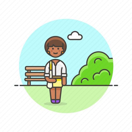 Picnic, urban, bench, meeting, nature, outdoor, woman icon - Download on Iconfinder