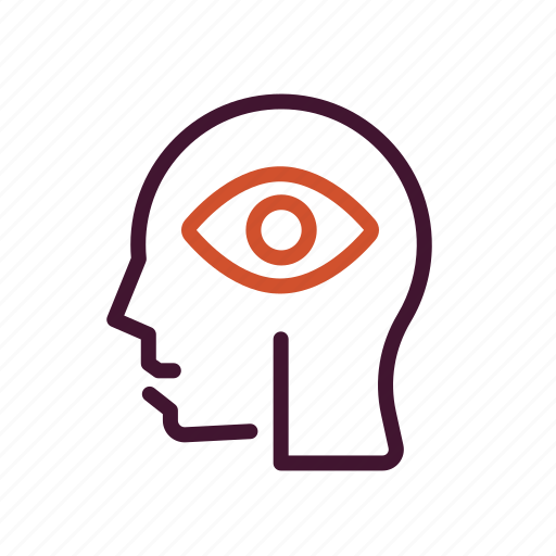 Self reflecting, third eye, open minded, spiritual, third eye chakra icon - Download on Iconfinder