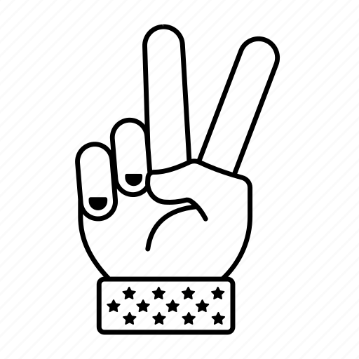 Peace finger, peace gesture, peace sign, calmness gesture, tranquillity gesture, victory sign icon - Download on Iconfinder